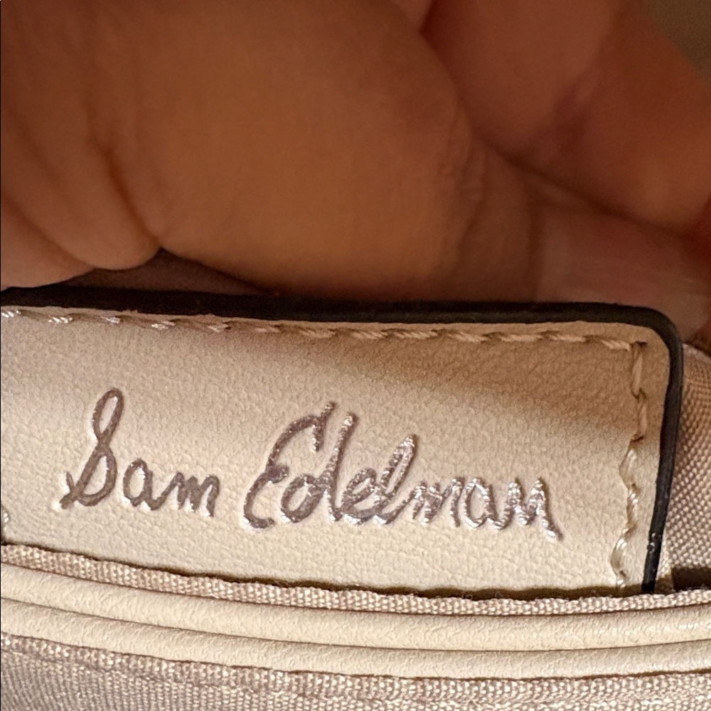 Sam Edelman Cream Quilted Crossbody Bag - Picture 2 of 14
